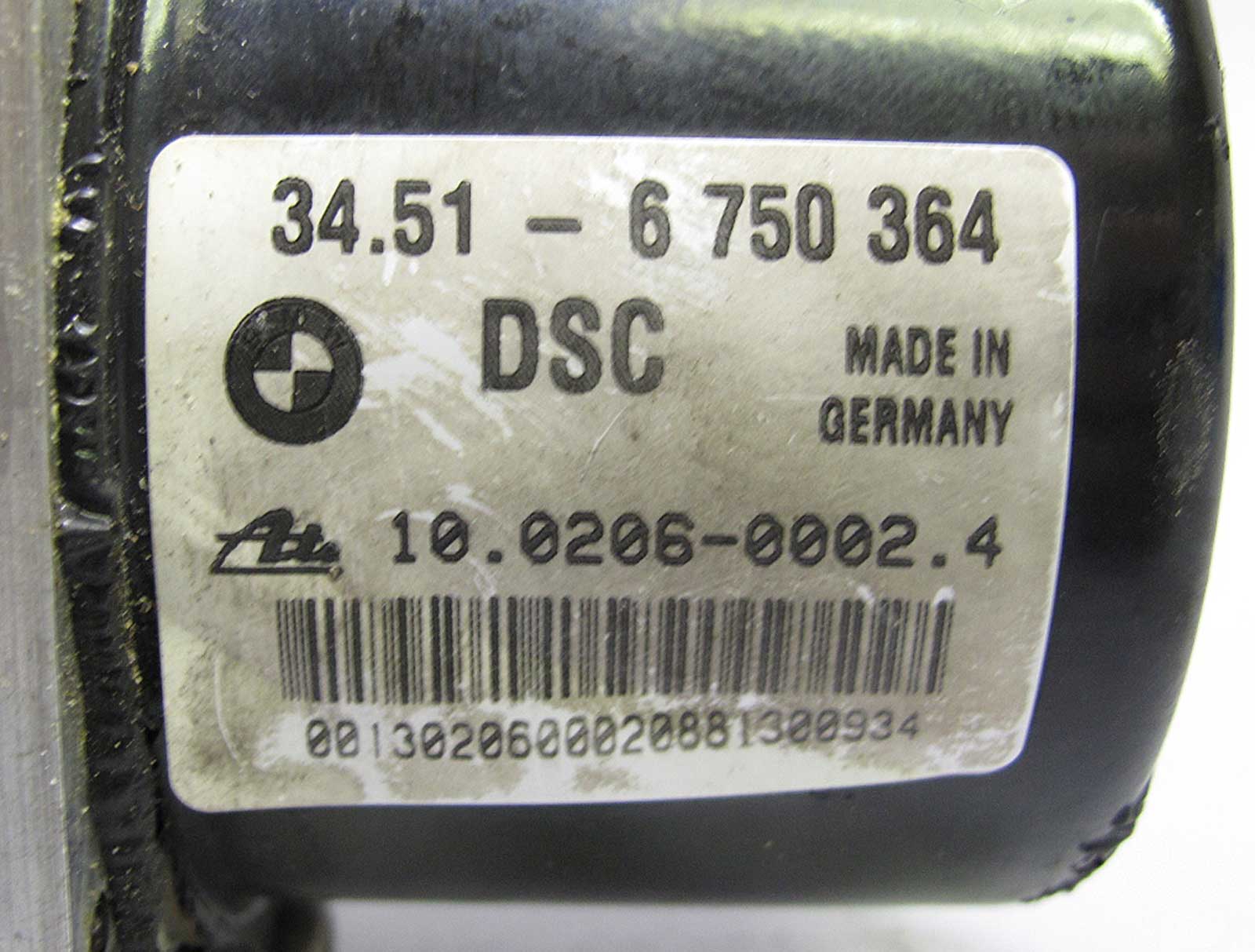 BMW E46 3Series Z3 ABS DSC Traction Control Pump w Module 2001 6750364