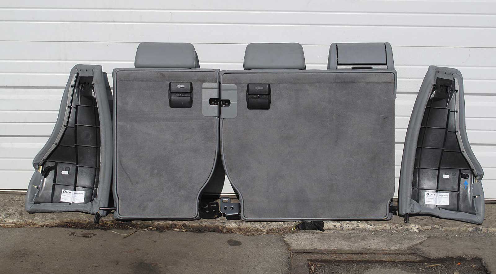 BMW E46 3Series Touring Wagon Rear FoldDown Loading Seat Back Grey Leather OEM eBay