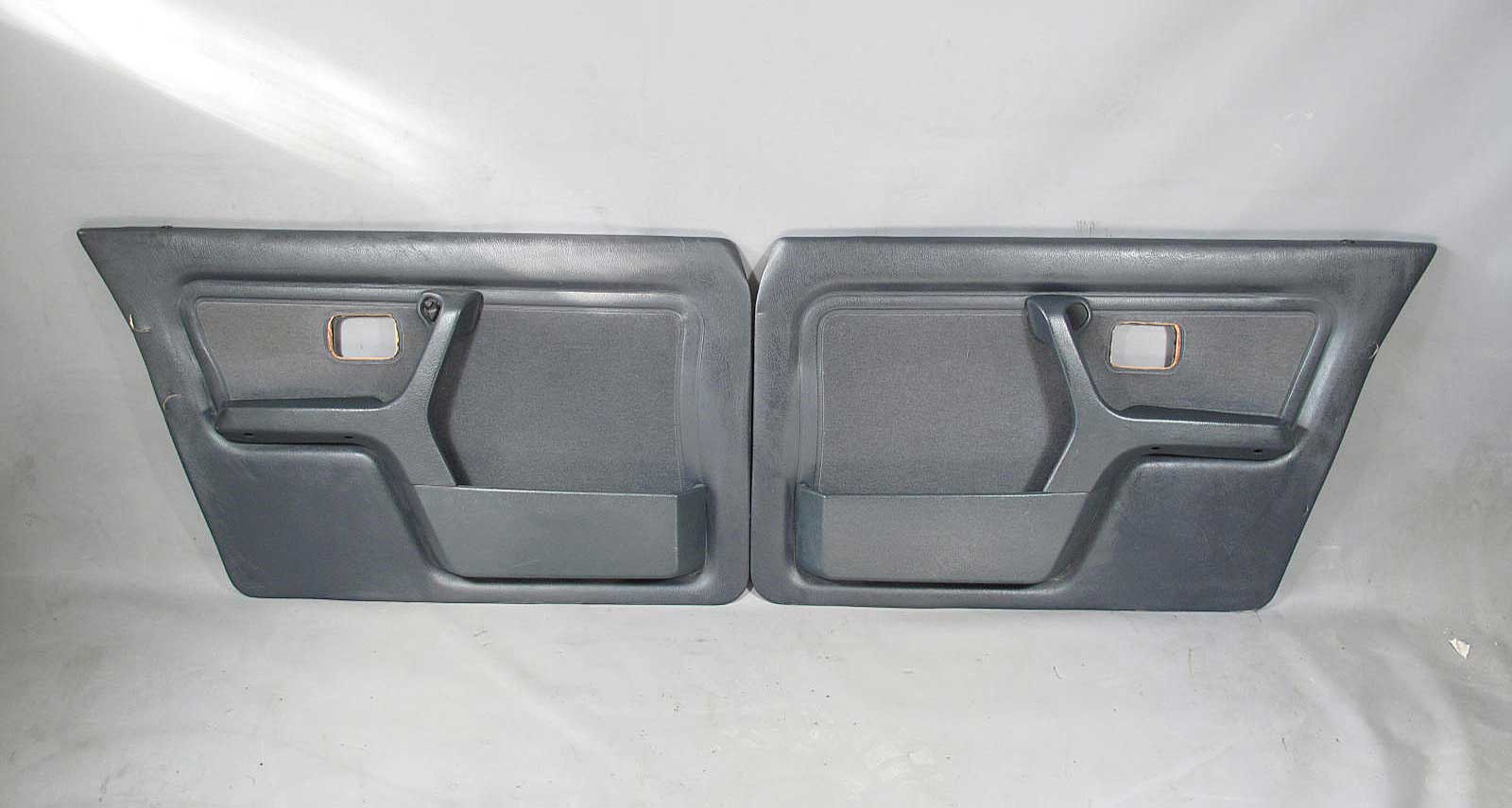Bmw E30 4dr Sedan Front Interior Door Trim Panel Skin Trim Indigo