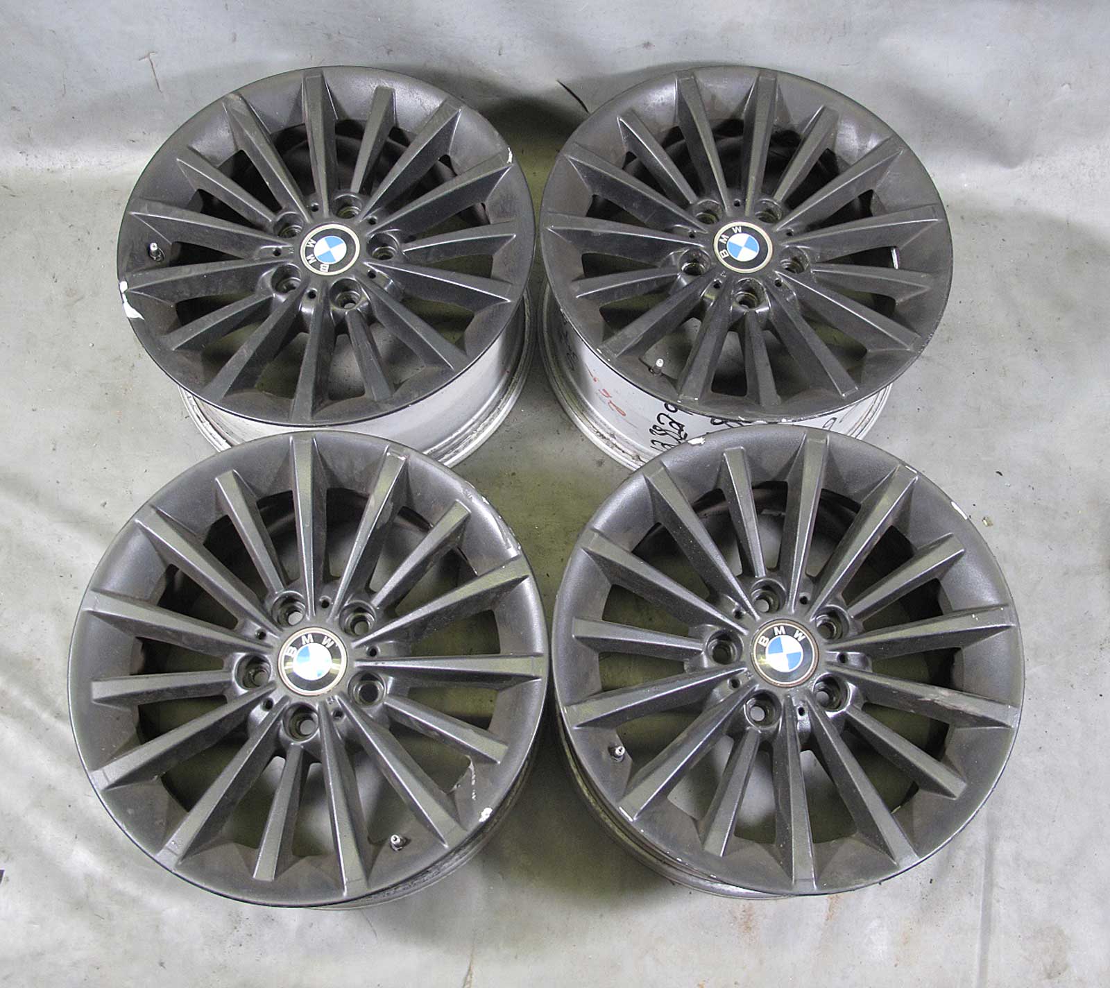 BMW E90 E92 3-Series Plasti-Dip 17" 17x8 Style 284 Multi-Spoke Factory ...