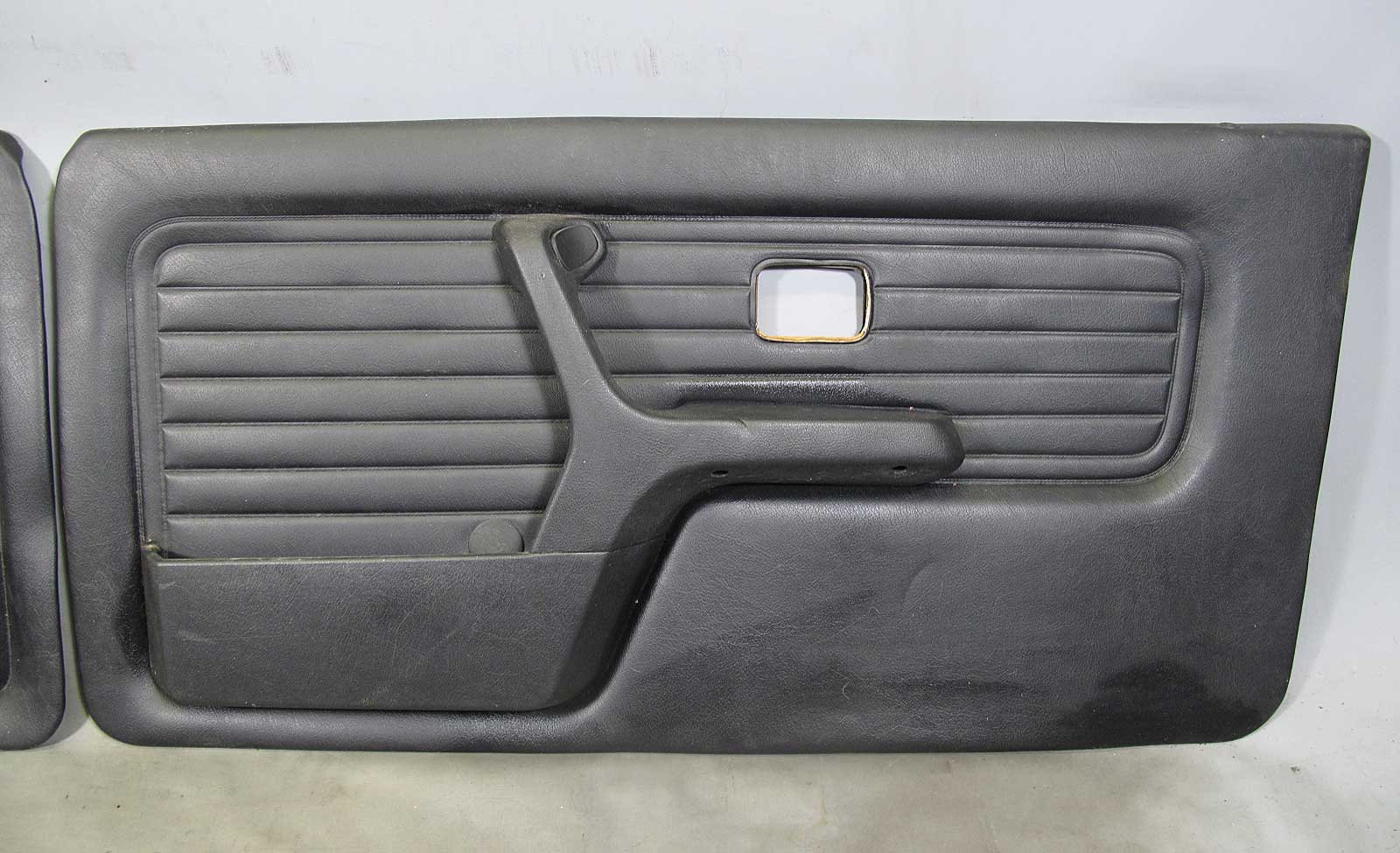 BMW E30 3Series Convertible Front Interior Door Panels Skins Black