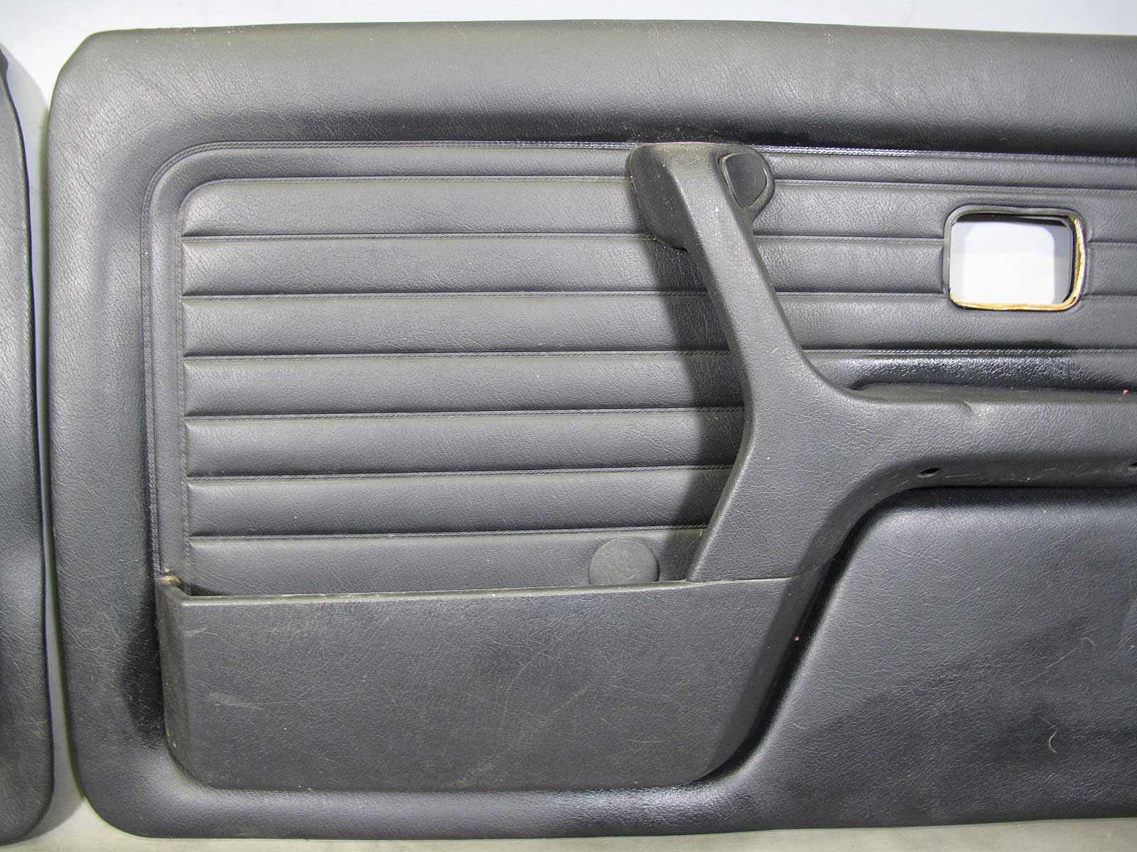 BMW E30 3Series Convertible Front Interior Door Panels Skins Black