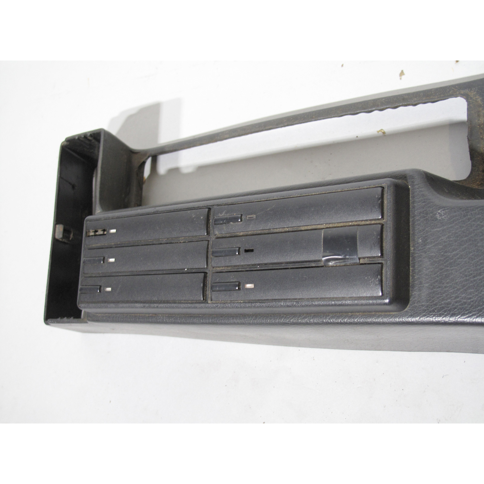 BMW E30 3Series Black Rear Center Console w/ Cassette Holder OEM 1984